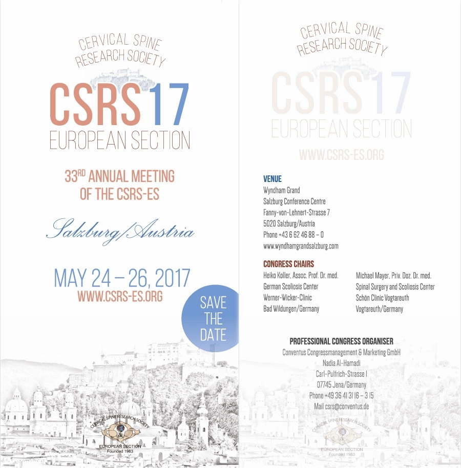 
							33 2017 CSRS ES 2017 Meeting Salzburg announcement
			